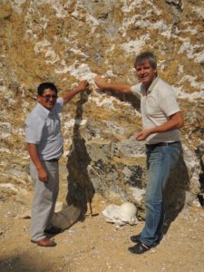 Mr. Ramirez and Rune visiting magnesite mine in Peru. Chemical industry is indeed an interesting market for the N Fix Technology, and Mr. Ramirez knows.
